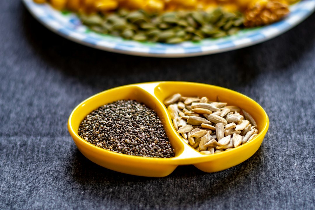 Portable vegan travel snacks with seeds and crackers