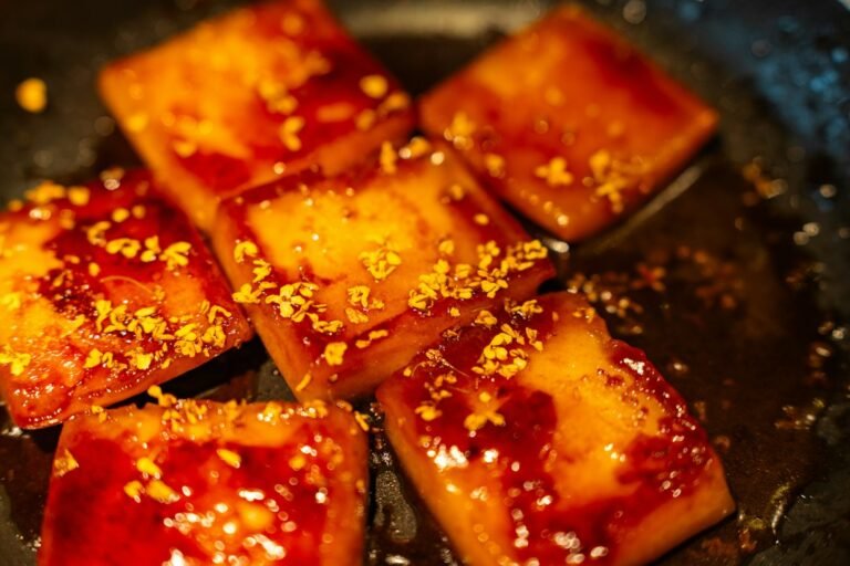 Cooked tempeh-style meal for troubleshooting bitter flavour
