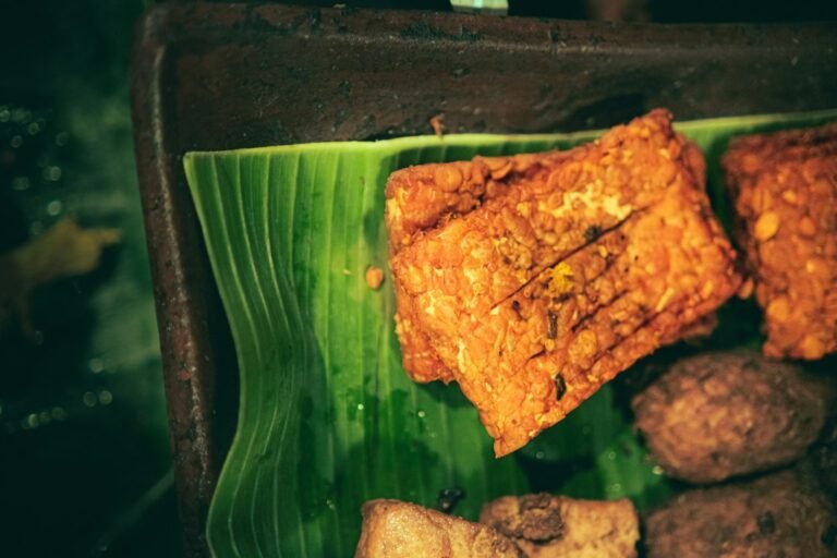 Pieces of tempeh illustrating the need to inspect freshness before cooking